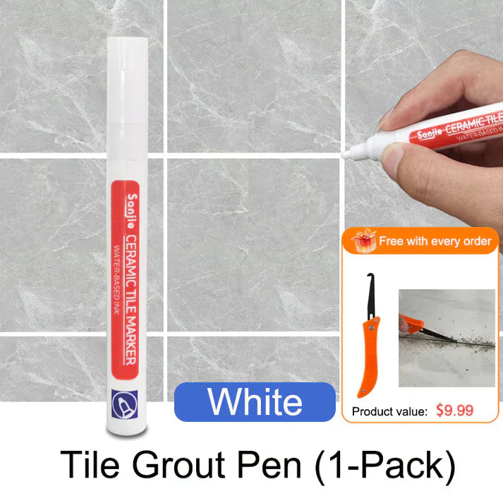 🎁💥LAST DAY SPECIAL PRICE:￡6.99!!!🖌️ Anti-Mould & Waterproof Joint Pen for Ceramic Tiles! 🧱